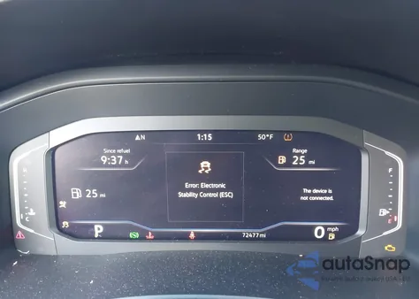 2022 Volkswagen Atlas 3.6L V6 Se W/Technology from USA, damaged, VIN 1V2JR2CA1NC559961